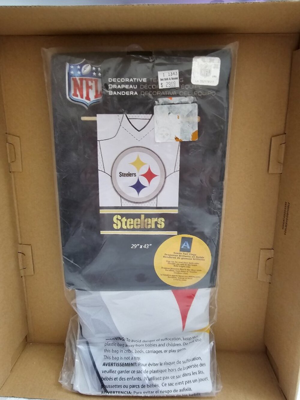 Pittsburgh Steelers NFL T-shirt Flag NWT!